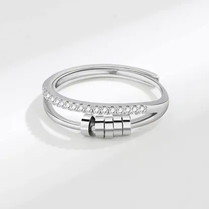 For Daughter - S925 Dispel Your Anxiety Open Ring
