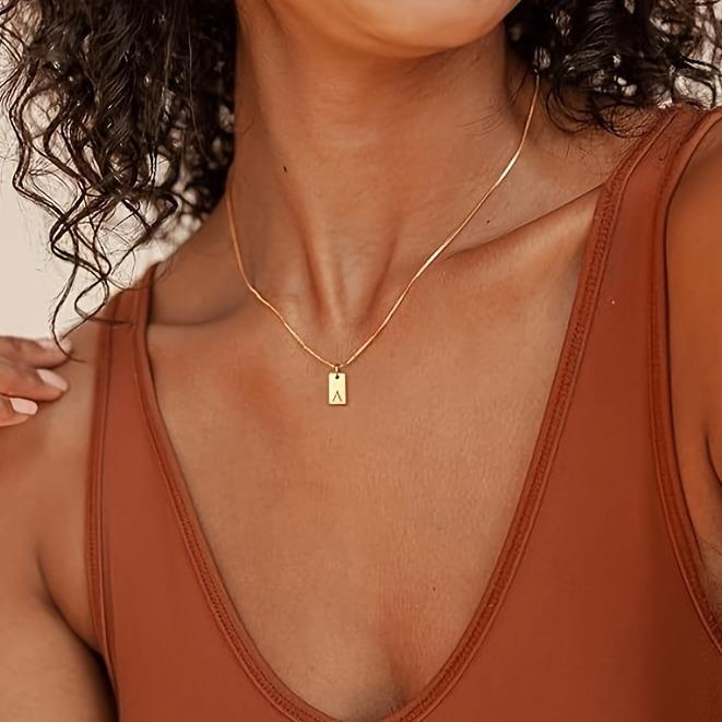 Willow Tag Initial Necklace