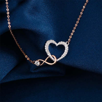 For Daughter - S925 You Will be One of The Most Beautiful Chapters of My Life Infinity Heart Necklace