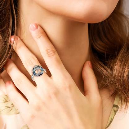 For Mom - S925 Mother is the Family Root Crystal Life Tree Crystal Ring