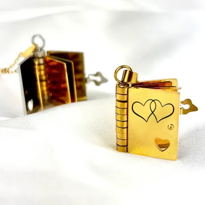 For Love - My Girlfriend Book Necklace