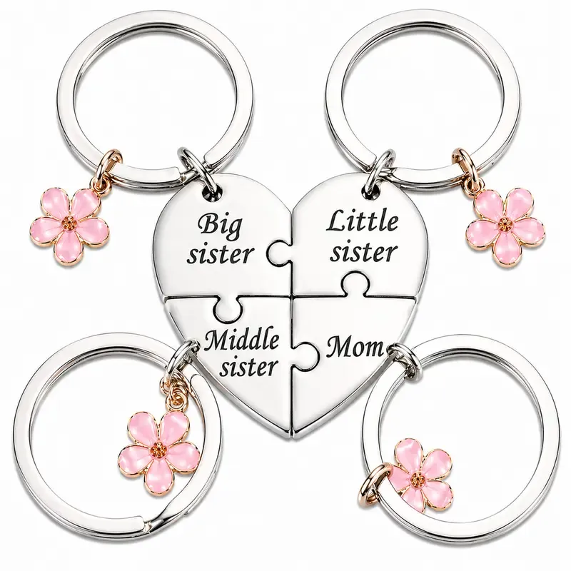Mother Daughter Keychain Set