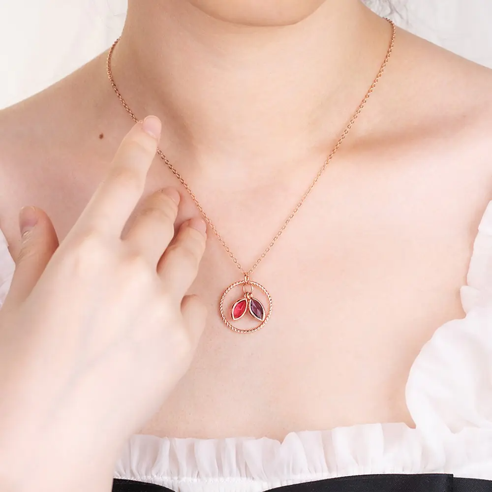 Custom Family Birthstone Necklace