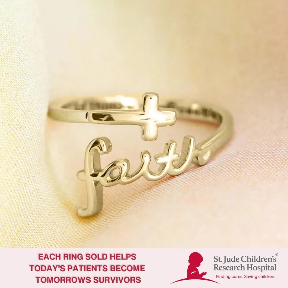 The Found Faith Script Ring