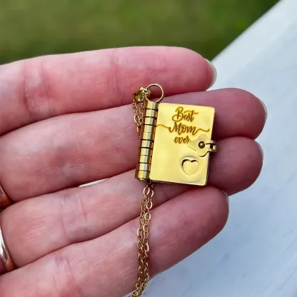For Mom - Incredible Mom Book Necklace