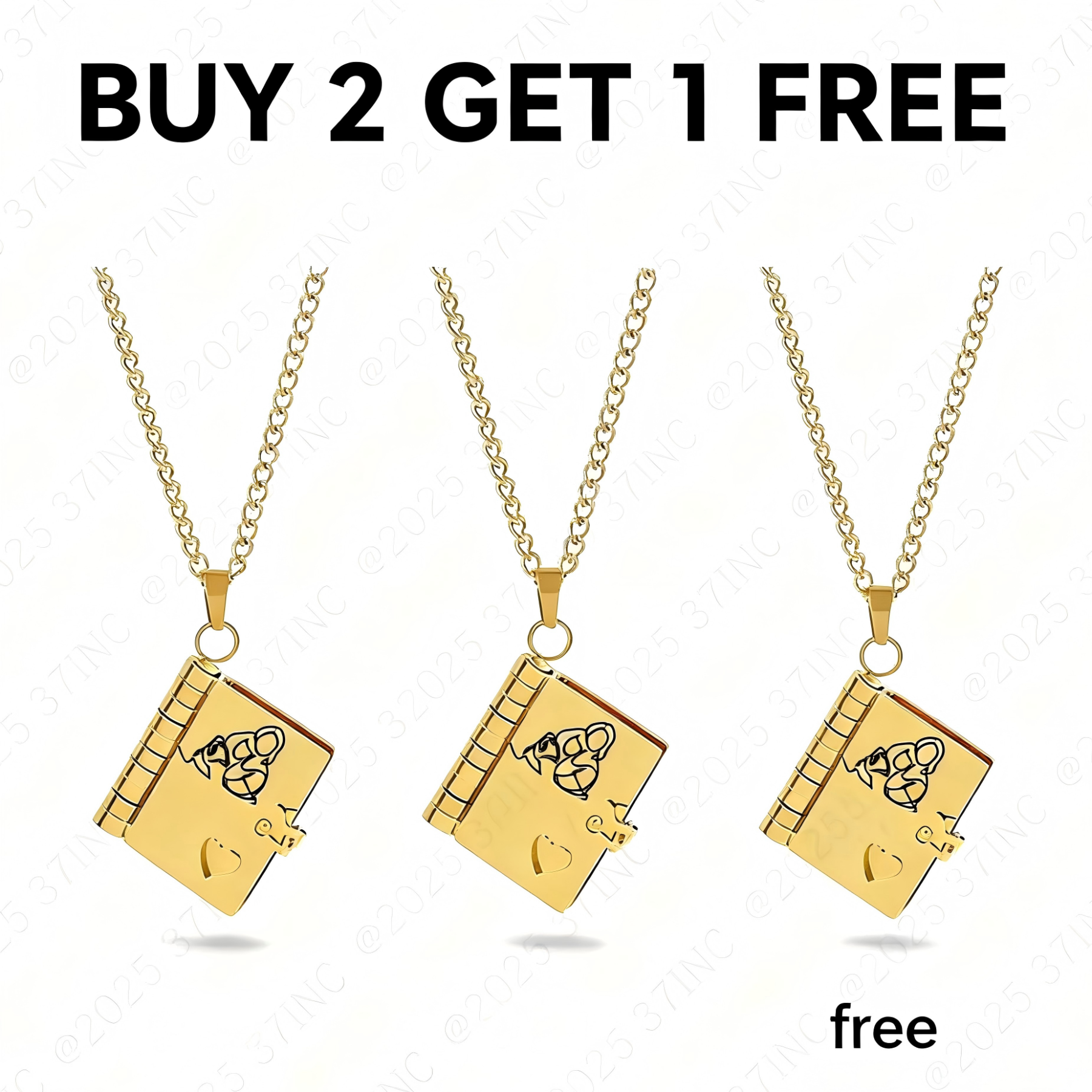 For Granddaughter - A Link That Can Never Be Undone Book Necklace