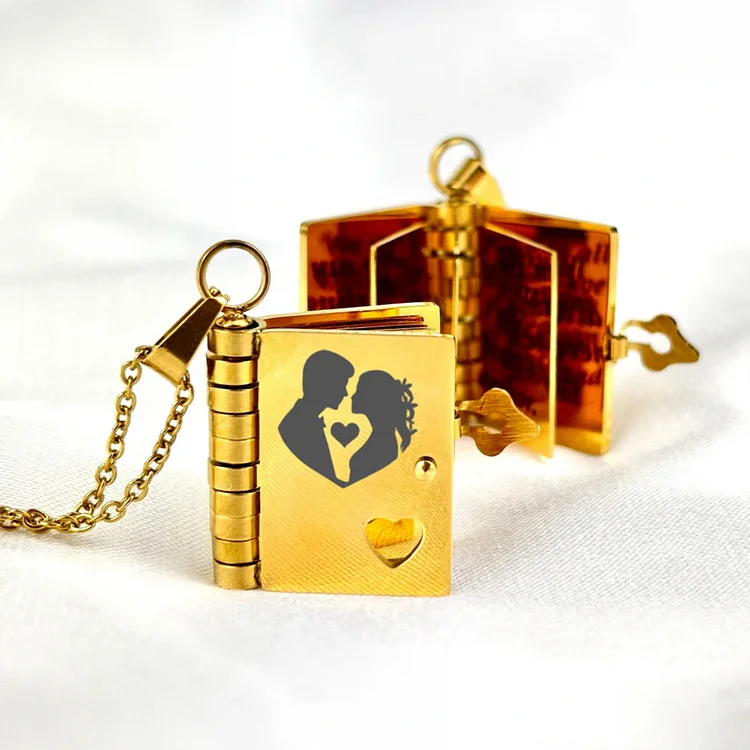 For Love - My Incredible Girlfriend Book Necklace