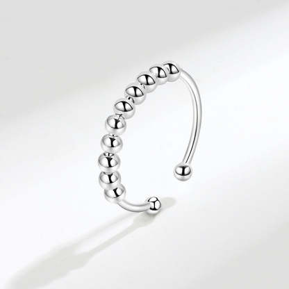 S925 Beads Fidget Ring