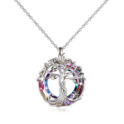 For Mother - You Are the Family Root Crystal Life Tree Necklace