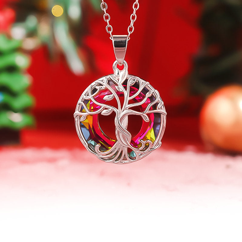 For Mother - You Are the Family Root Crystal Life Tree Necklace