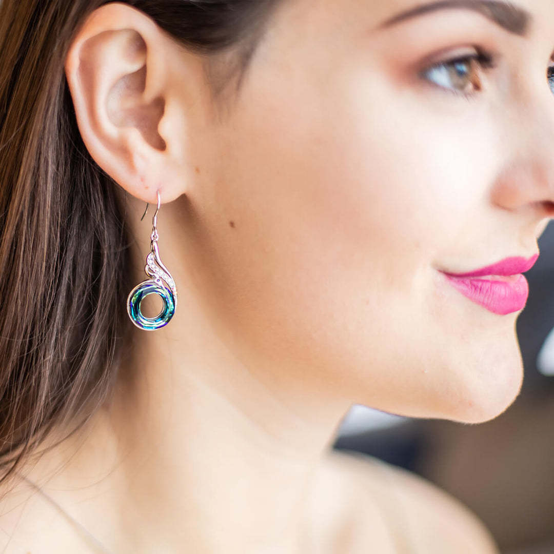 S925 Phoenix Crystal Earrings