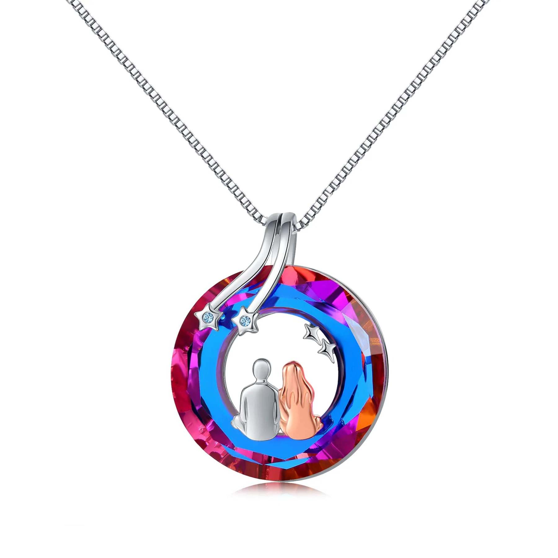 For Love - S925 I Love You Couple Love Star Necklace