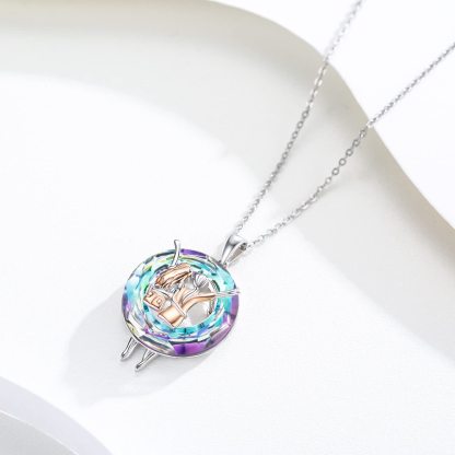 For Friend - S925 Not Sisters by Blood but Sisters by Heart Crystal Good Friend Necklace
