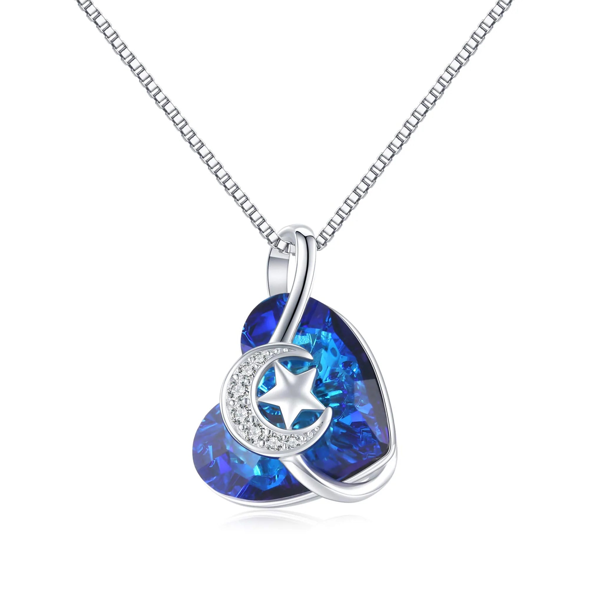 For Friend - S925 Thank You for being my Badass Squad Crescent Moon and Star Necklace