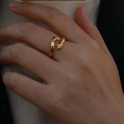 For Daughter - S925 This Hug Ring is A Reminder That I am Always Here for You Hug Ring
