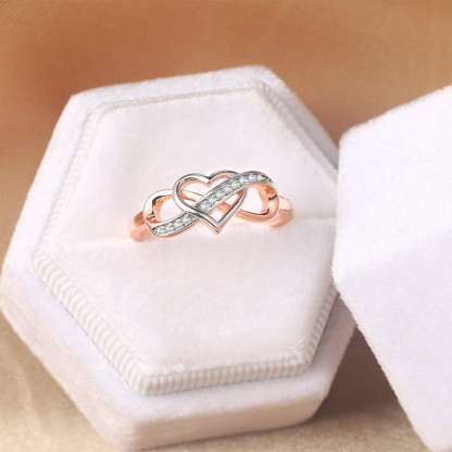 For Daughter-in-Law - You Are Also My Daughter-in-Heart Infinity Heart Ring