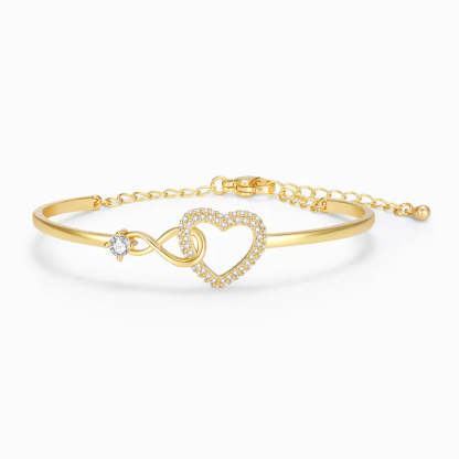 To My Daughter – Infinity Heart Bracelet – Forever Linked Together