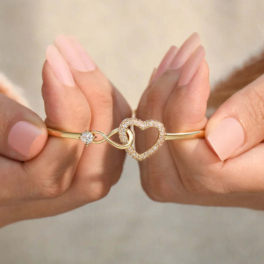 To My Daughter – Infinity Heart Bracelet – Forever Linked Together
