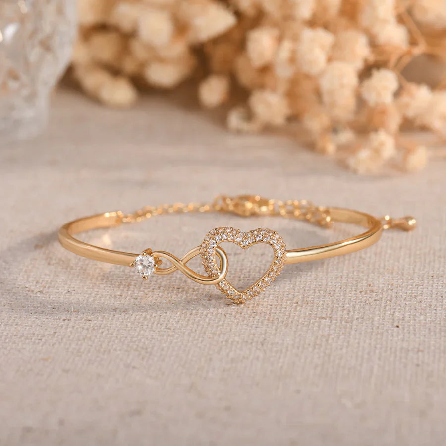 To My Daughter – Infinity Heart Bracelet – Forever Linked Together