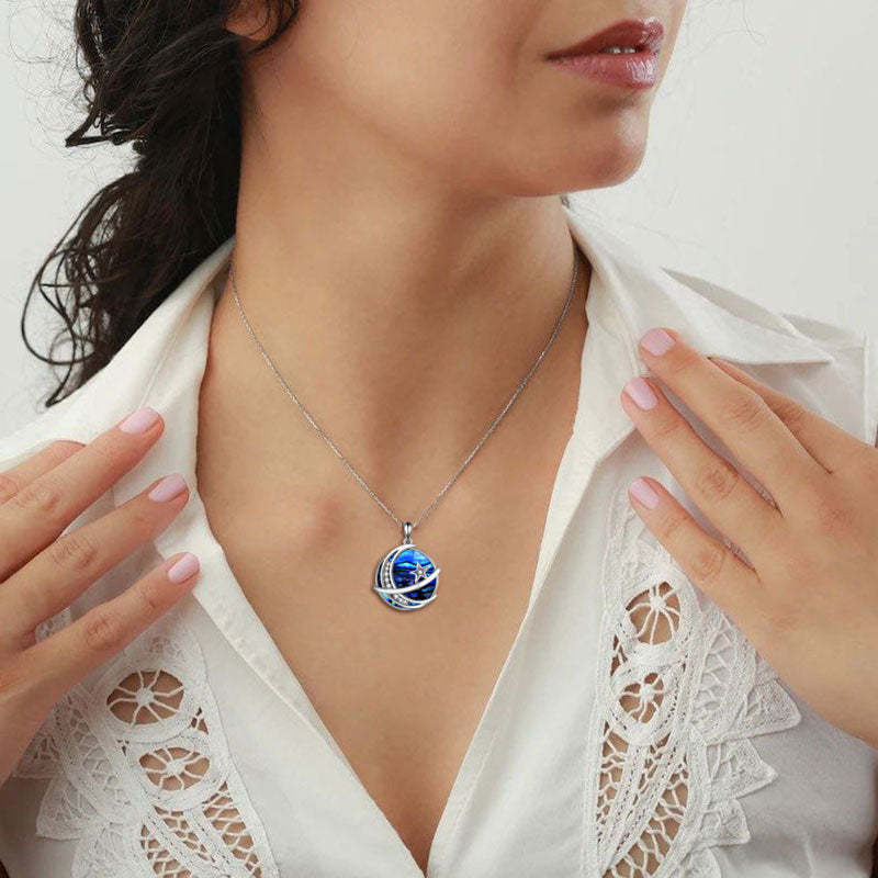 For Daughter - S925 You are the most Special Star in the Universe Star Moon Necklace