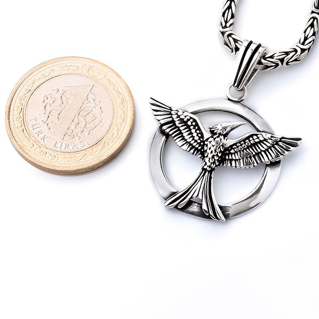 For Love - S925 I am So proud to Be Your Wife Circle Phoenix Necklace