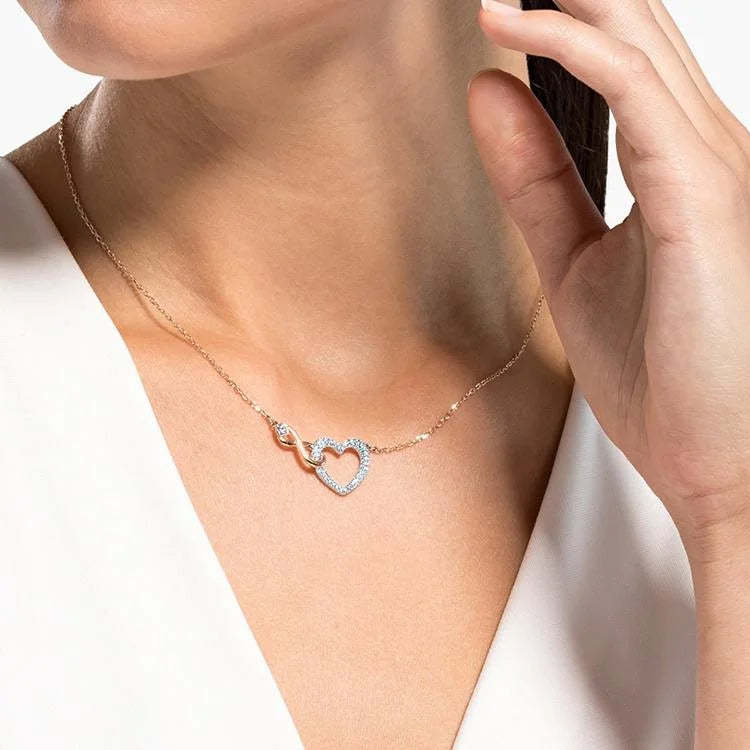 For Daughter - S925 You Will be One of The Most Beautiful Chapters of My Life Infinity Heart Necklace