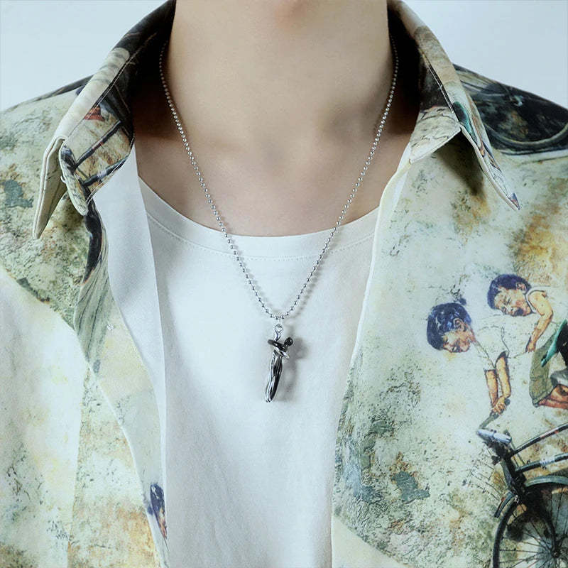 For Love - S925 The Things We Will Matter is I Had You & You Had Me Hug Couple Necklace