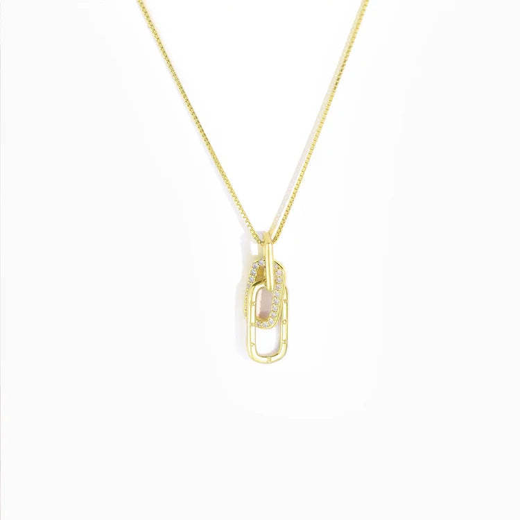 S925 Whether Near or Far Apart We're Always Linked at Heart Circle Necklace