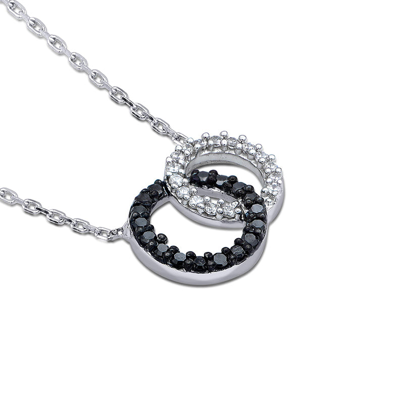 For Daughter - S925 Mother & Daughter Forever Linked Forever loved Circle Necklace