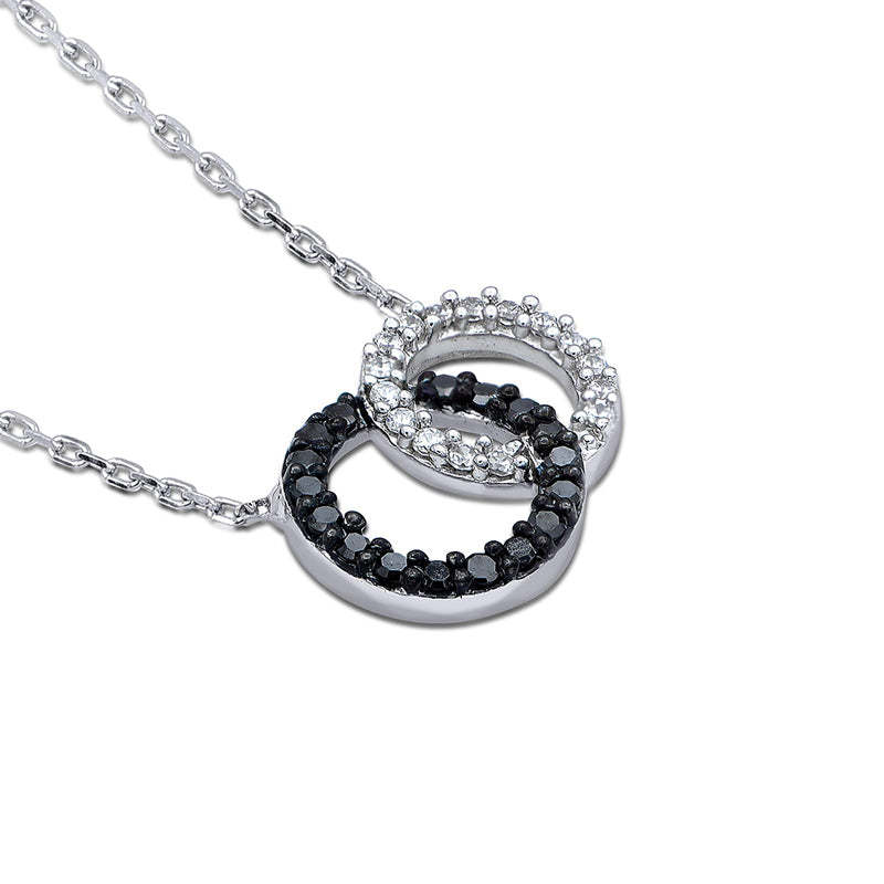 For Daughter - S925 Mother & Daughter Forever Linked Forever loved Circle Necklace
