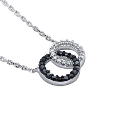 For Daughter - S925 Mother & Daughter Forever Linked Forever loved Circle Necklace