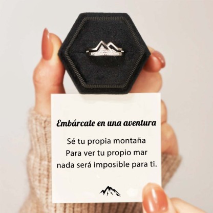S925 Anillo De Montaña De Aventura