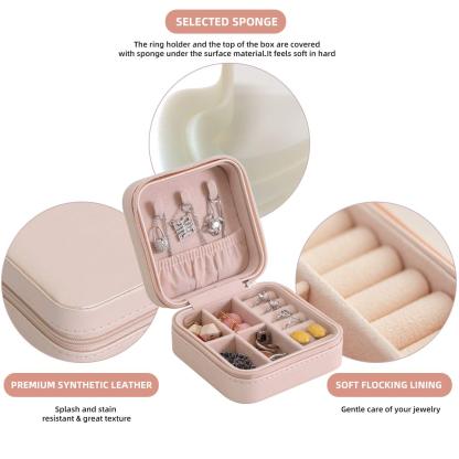 Pink Zipper Storage Jewelry Pack