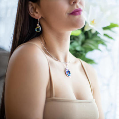 For Friends - We Rise From Ashes Phoenix Crystal Necklace