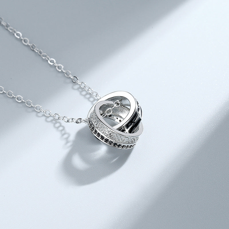 S925 Mother and Son Forever Linked Together Necklace