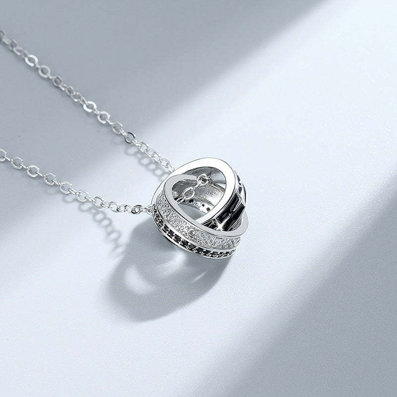 S925 Mother and Son Forever Linked Together Necklace