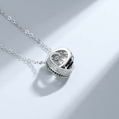 S925 Mother and Son Forever Linked Together Necklace