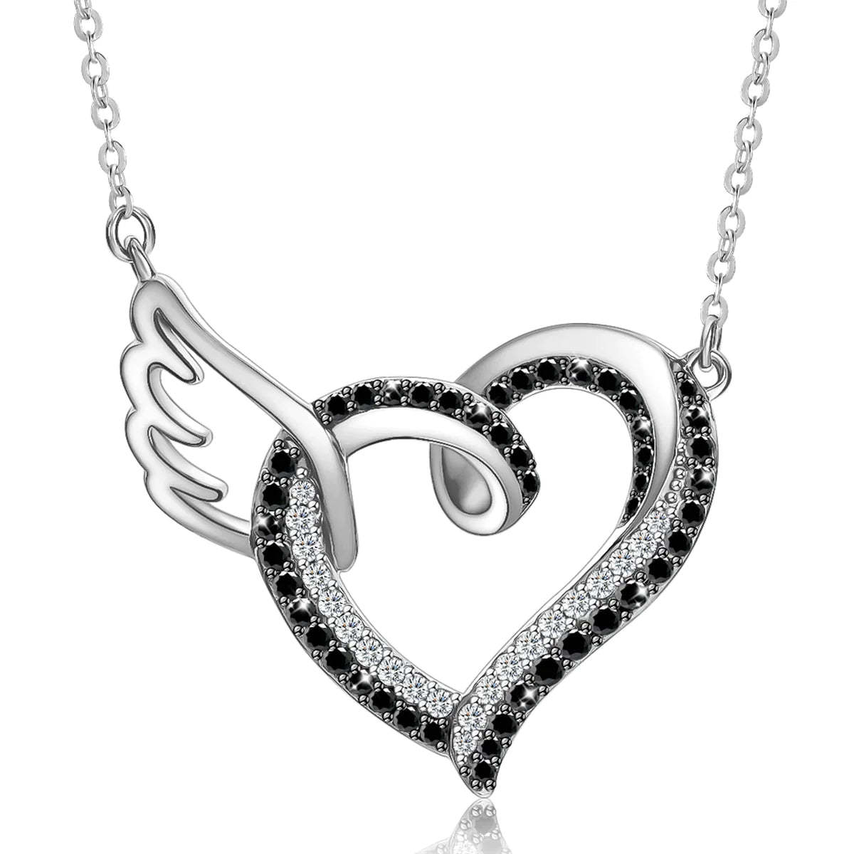 For Memorial - To My Father in Heaven Heart Wings Necklace