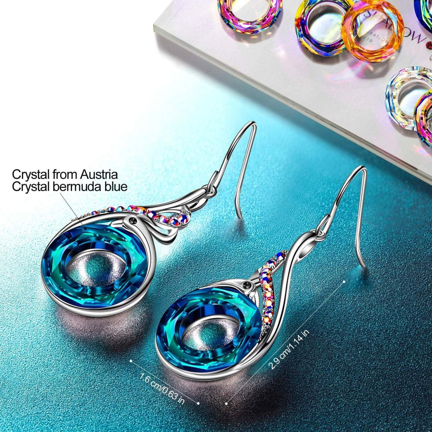 S925 Phoenix Crystal Earrings
