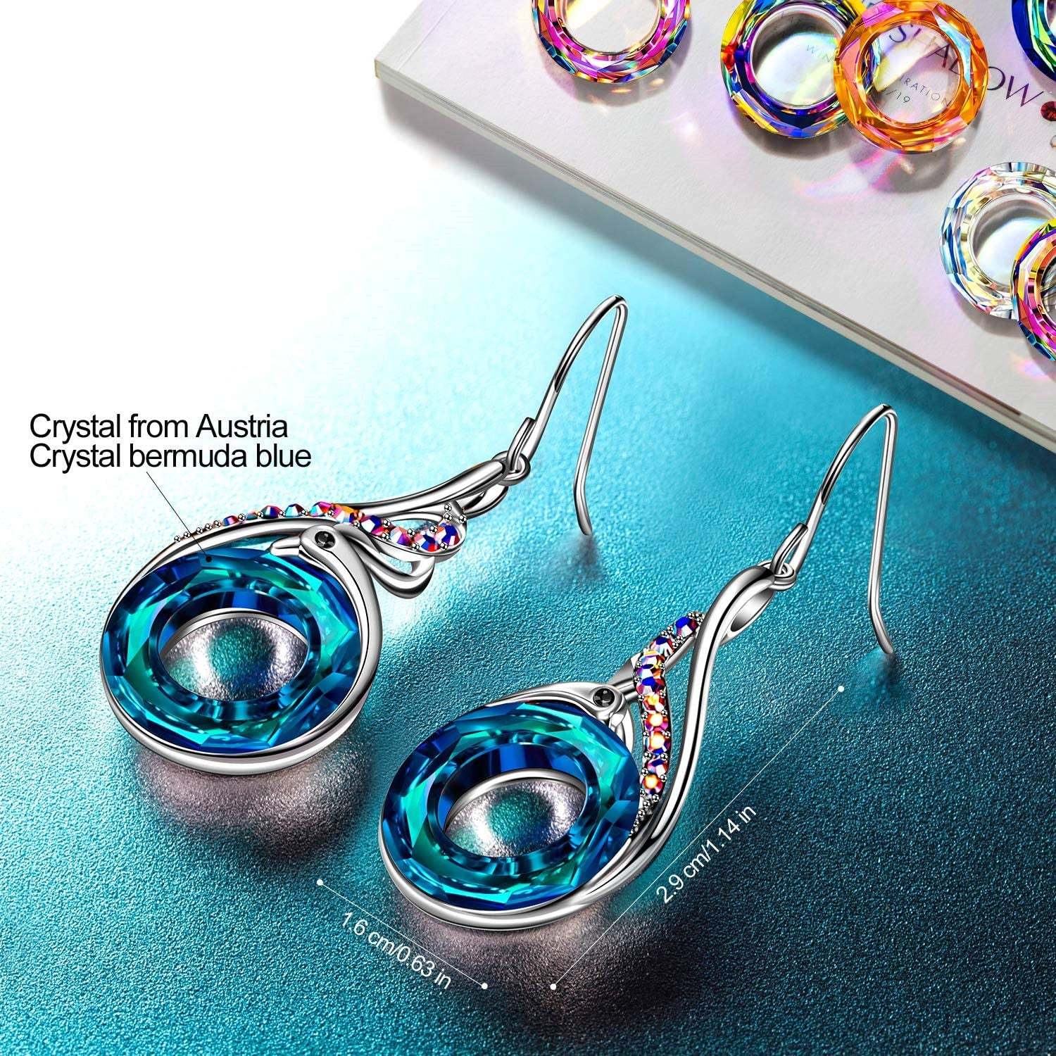 S925 Phoenix Crystal Earrings