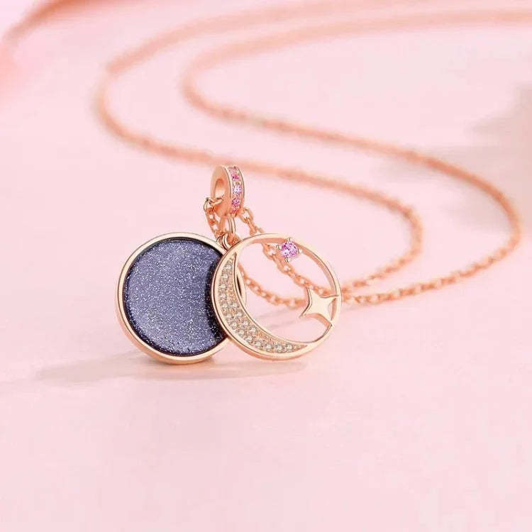 For Bonus Daughter - S925 Always Shine Like The Brightest Star I Love You with All My Heart Planet Openable Necklace