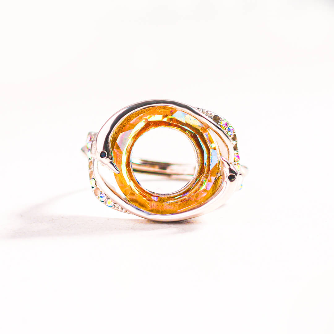 For Self - S925 The Fire inside Me Burns Brighter Phoenix Adjustable Ring