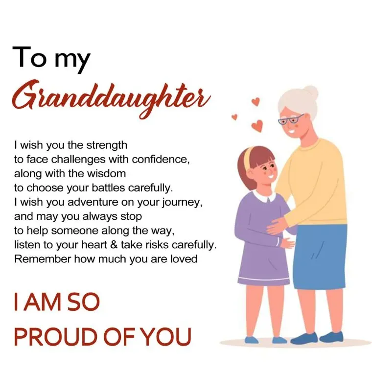 For Granddaughter - I AM SO PROUD OF YOU Freshwater Pearl Necklace