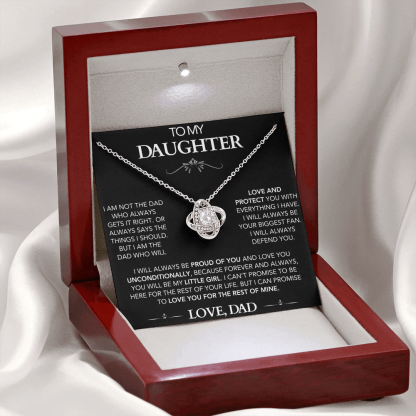 Always With You – Daughter Love Knot Necklace