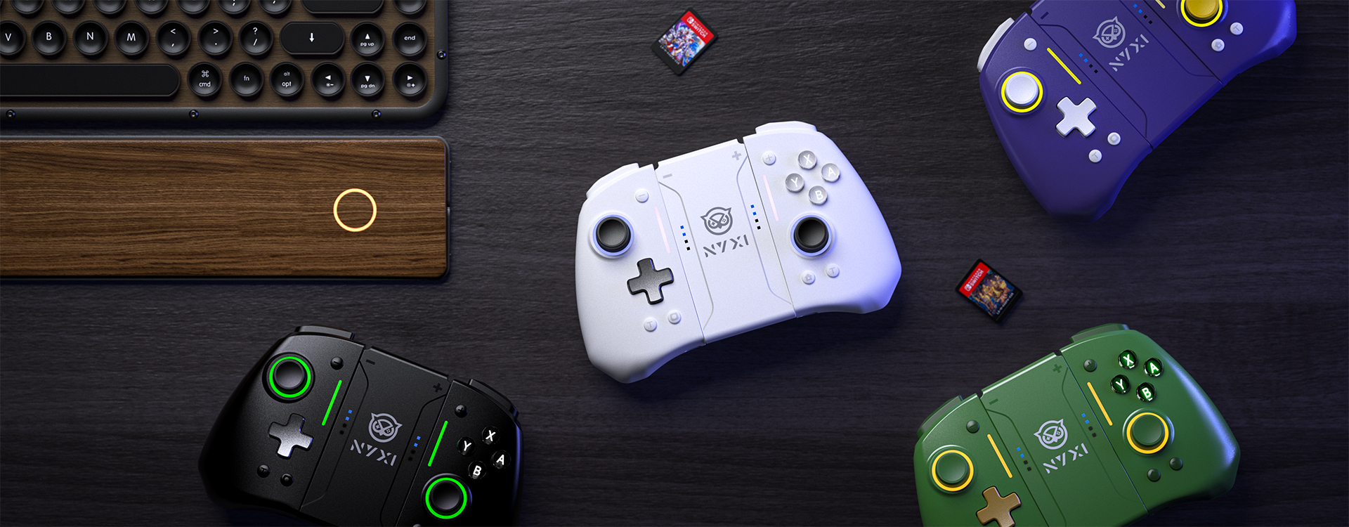 Nintendo Switch Joy-Cons with Custom LED Lights - NYXI Nintendo Switch Joy-Cons with Custom LED Lights - NYXI