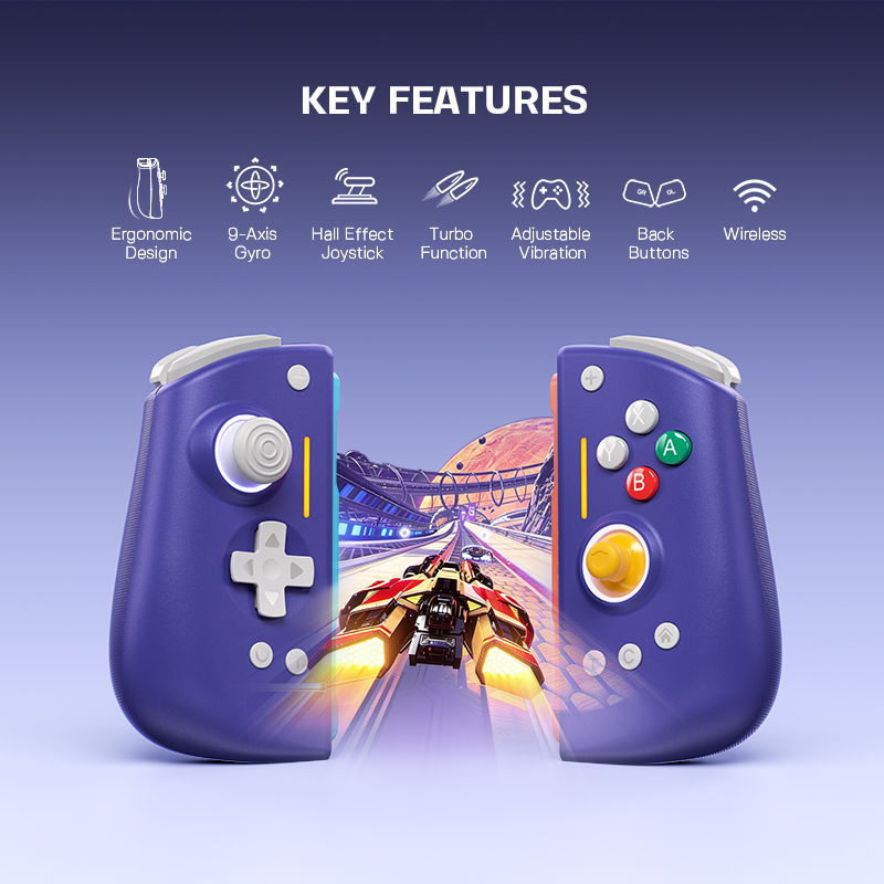 NYXI Hyperion 3 Base Wireless JoyPad for Switch 2 Purple