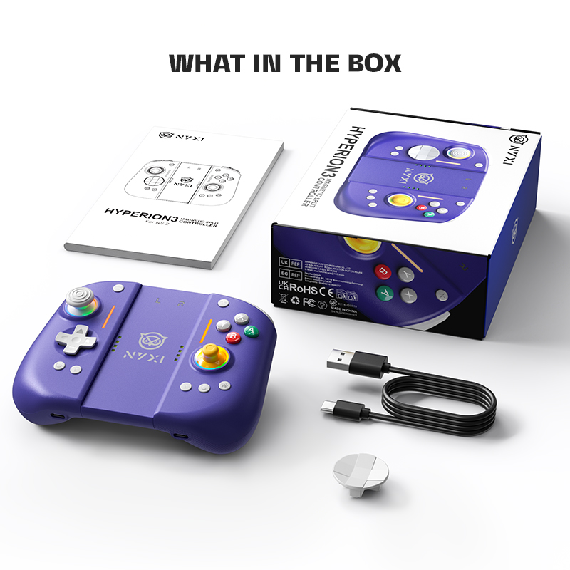 NYXI Hyperion 3 Base Wireless JoyPad for Switch 2 Purple