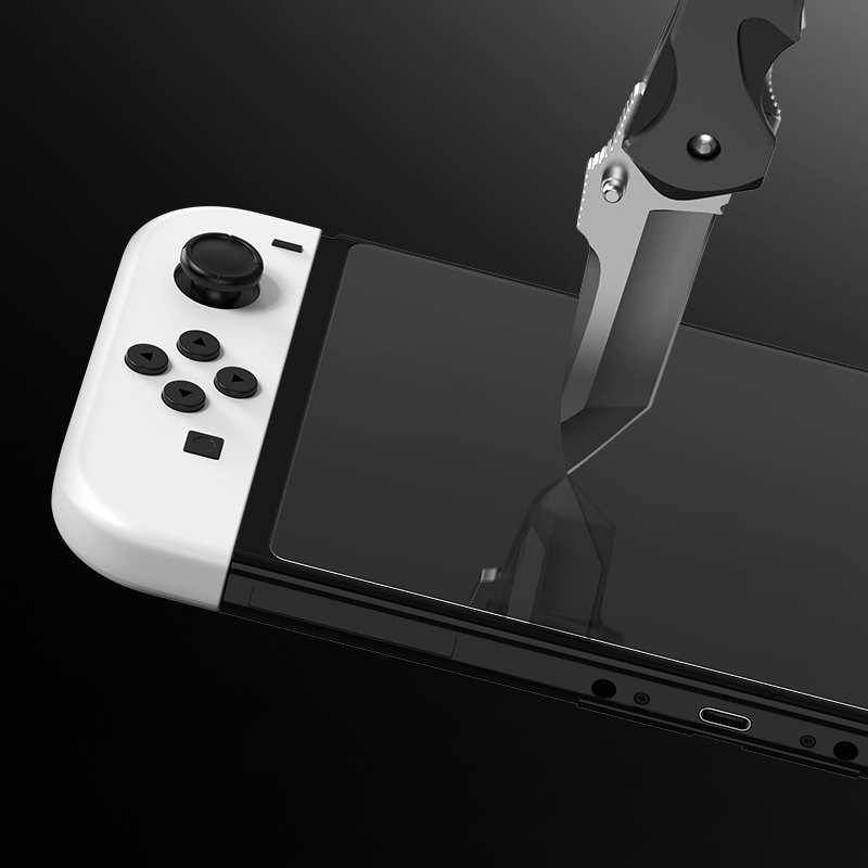 NYXI Tempered Glass Screen Protector for Switch OLED (3-Pack)