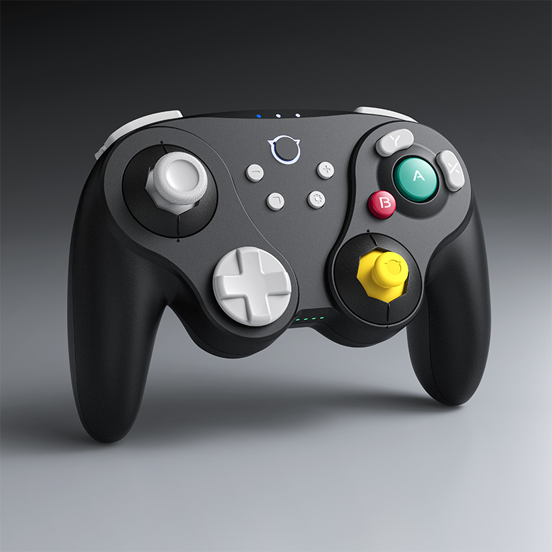 Wireless Black Gamecube Controller For Wii
