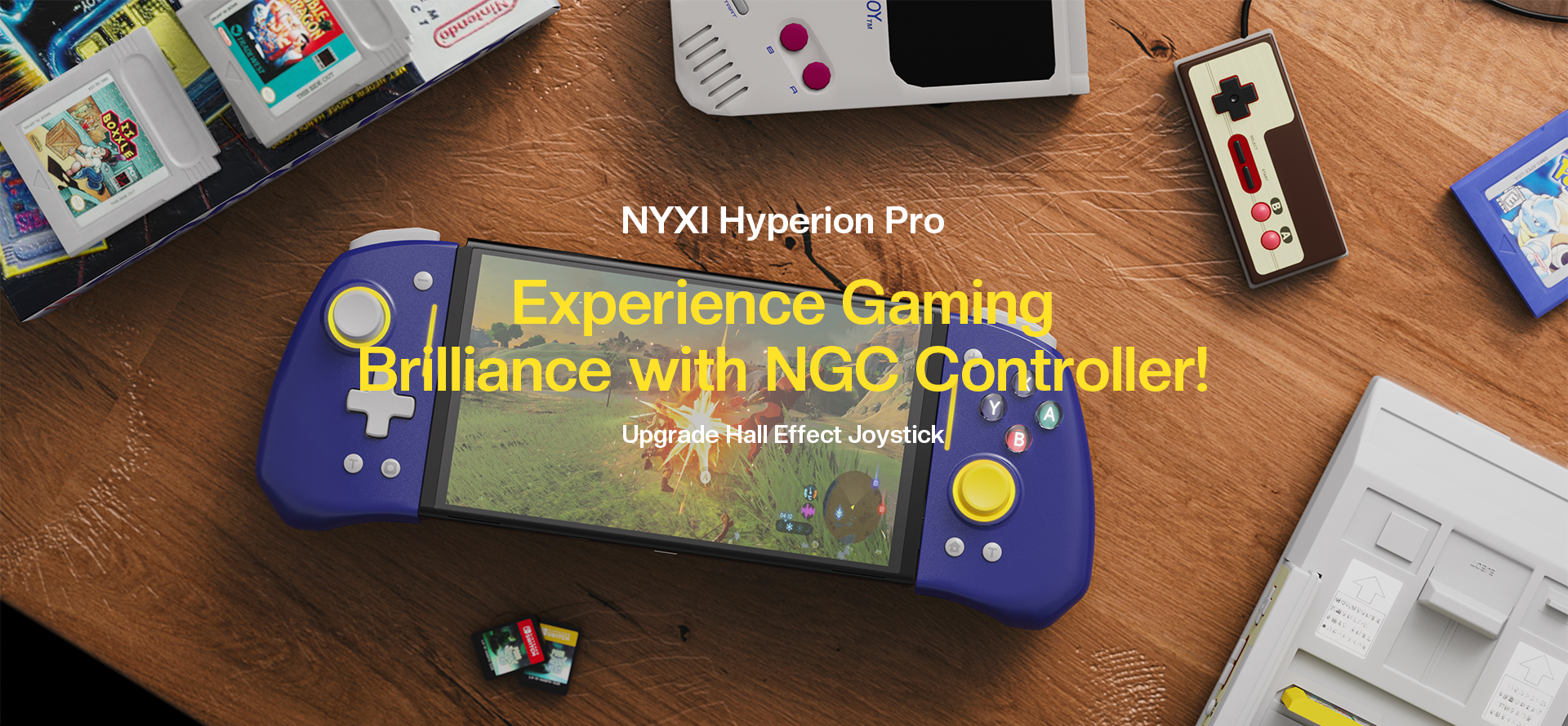NYXI Nintendo Switch GamePad Wizard sports retro flair